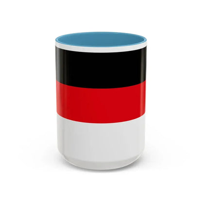 Flag of Memmingen Germany - Accent Coffee Mug 15oz Light Blue - Go Mug Yourself
