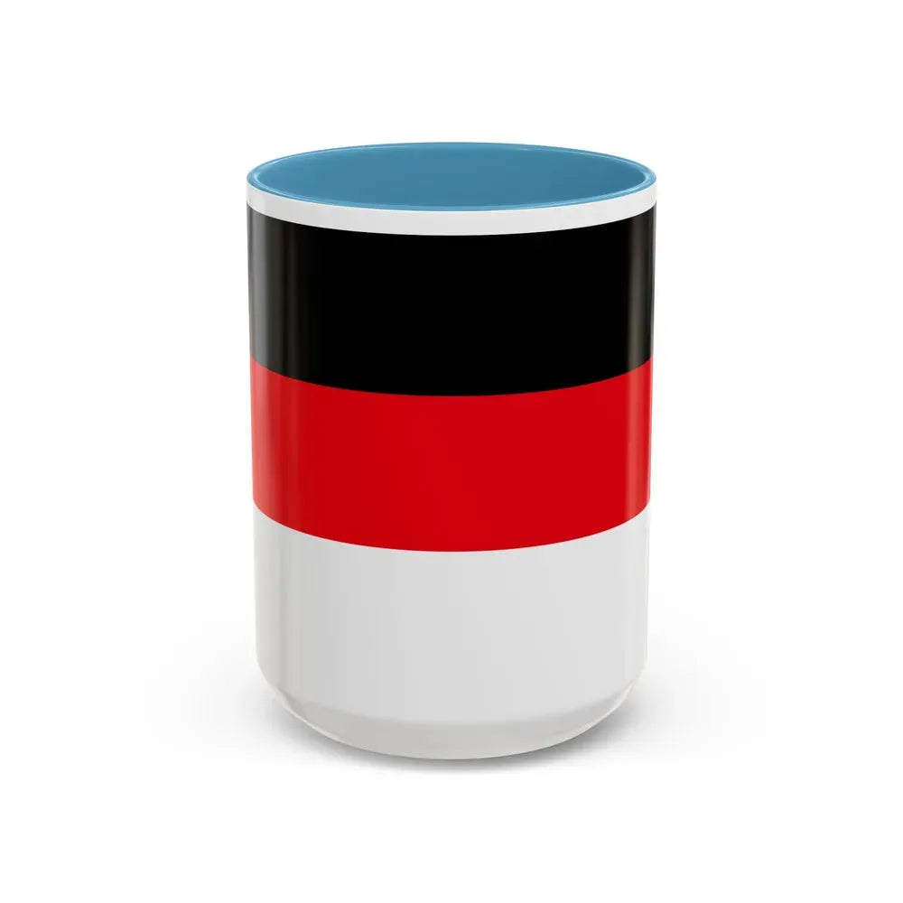 Flag of Memmingen Germany - Accent Coffee Mug 15oz Light Blue - Go Mug Yourself