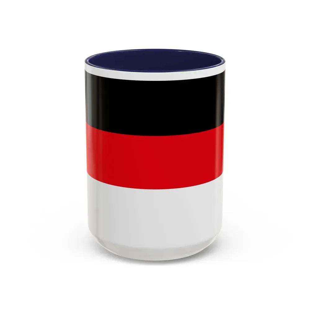 Flag of Memmingen Germany - Accent Coffee Mug 15oz Navy - Go Mug Yourself