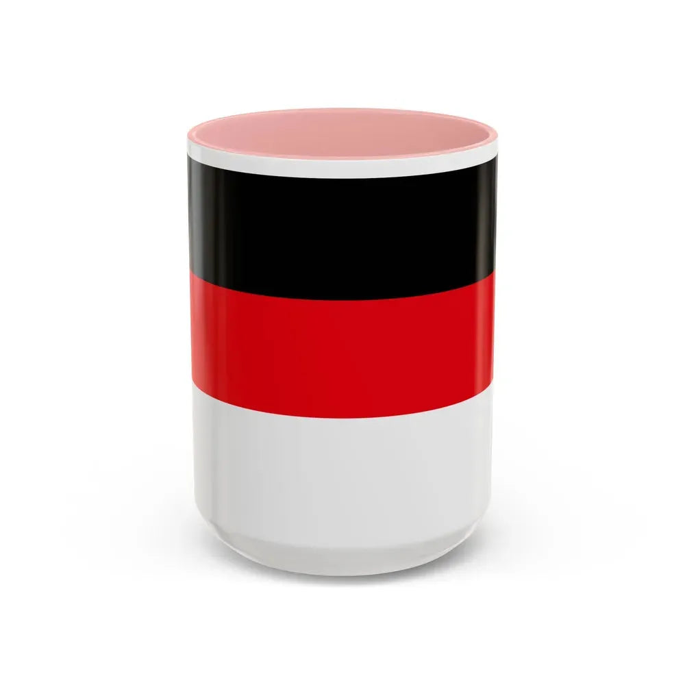 Flag of Memmingen Germany - Accent Coffee Mug 15oz Pink - Go Mug Yourself