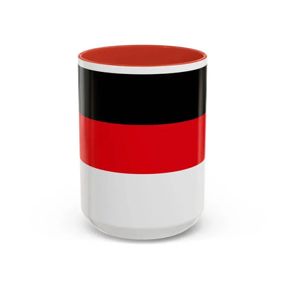 Flag of Memmingen Germany - Accent Coffee Mug 15oz Red - Go Mug Yourself