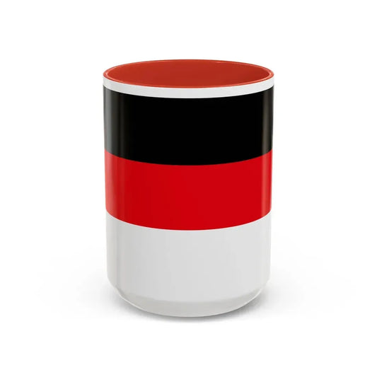Flag of Memmingen Germany - Accent Coffee Mug 15oz Red - Go Mug Yourself