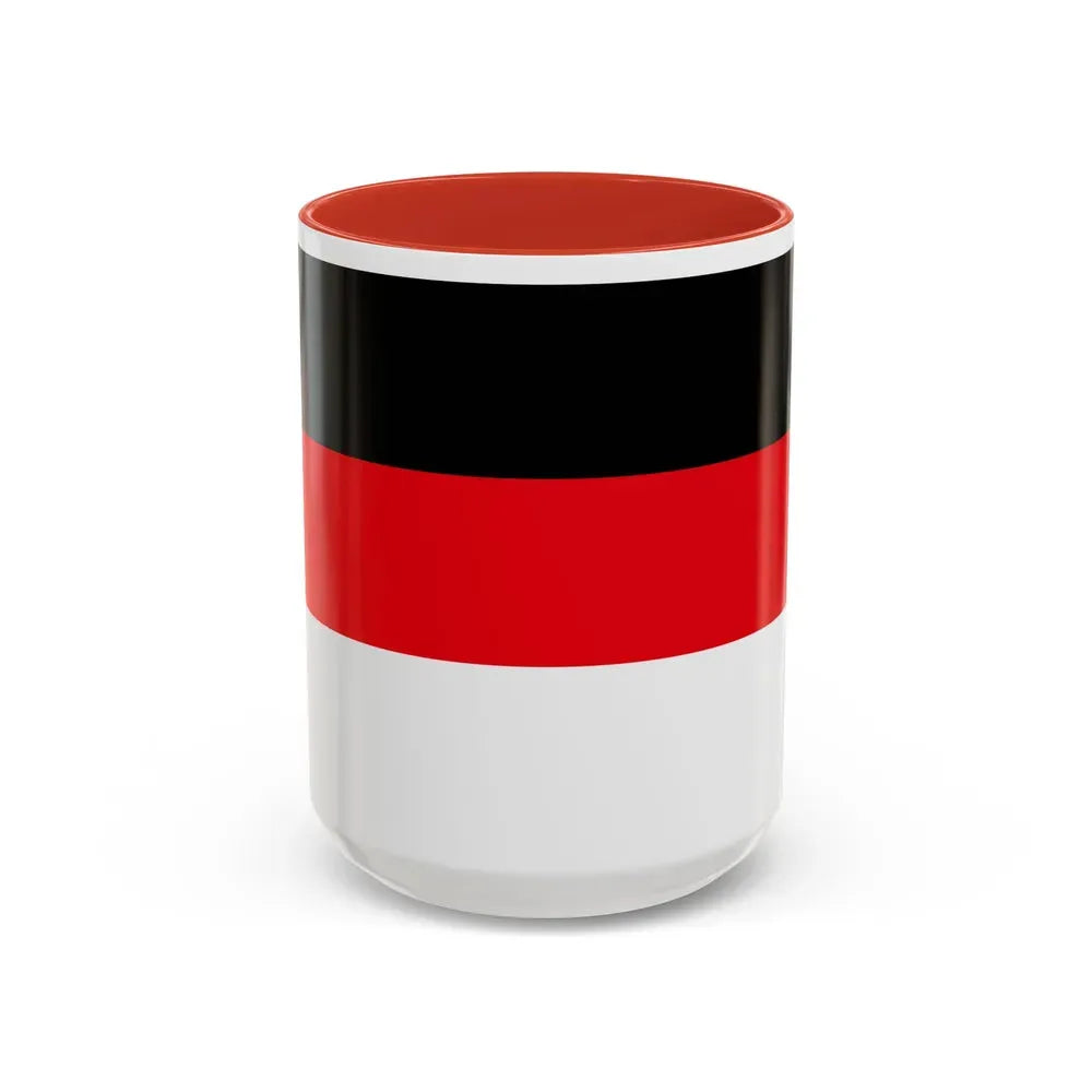 Flag of Memmingen Germany - Accent Coffee Mug 15oz Red - Go Mug Yourself