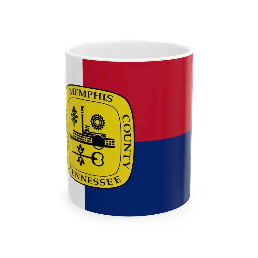 Flag of Memphis pre-1969 variant (United States) White Coffee Mug 11oz - Go Mug Yourself