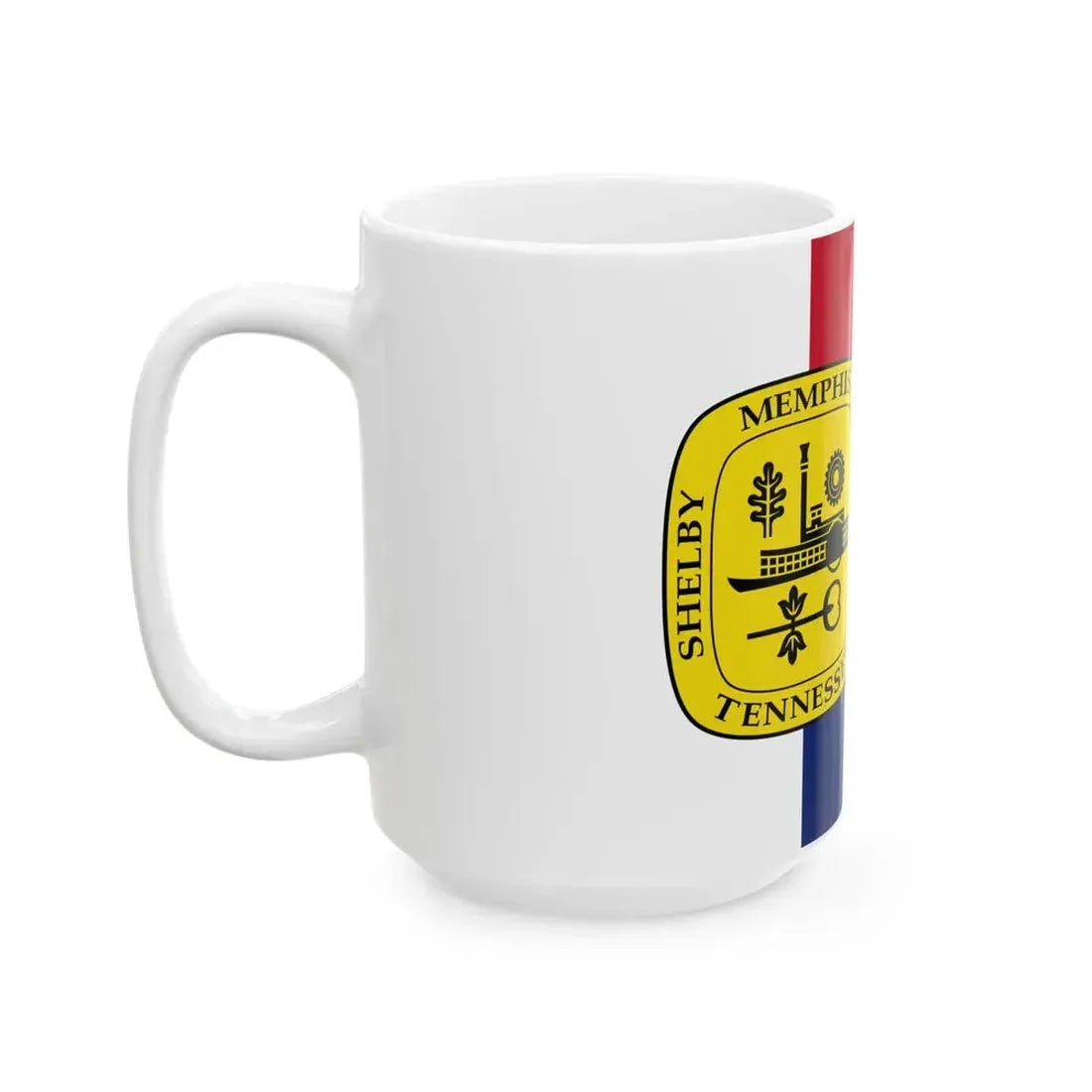 Flag of Memphis pre-1969 variant (United States) White Coffee Mug - Go Mug Yourself