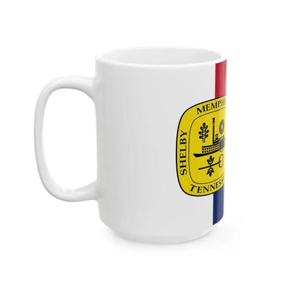 Flag of Memphis pre-1969 variant (United States) White Coffee Mug - Go Mug Yourself
