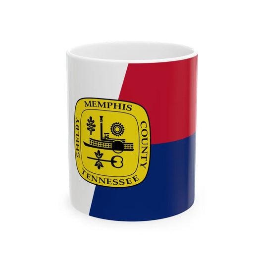 Flag of Memphis Tennessee (United States) White Coffee Mug 11oz - Go Mug Yourself