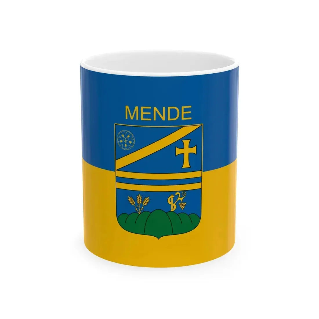 Flag of Mende Hungary (Hungary) White Coffee Mug 11oz - Go Mug Yourself