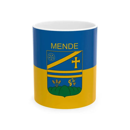 Flag of Mende Hungary (Hungary) White Coffee Mug 11oz - Go Mug Yourself