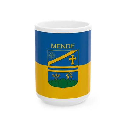 Flag of Mende Hungary (Hungary) White Coffee Mug 15oz - Go Mug Yourself