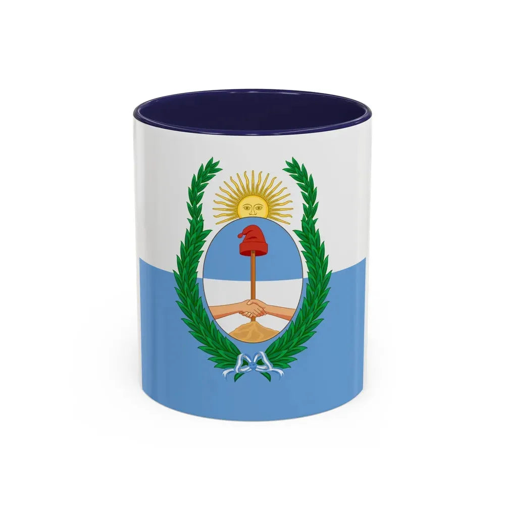Flag of Mendoza Province Argentina - Accent Coffee Mug 11oz Navy - Go Mug Yourself