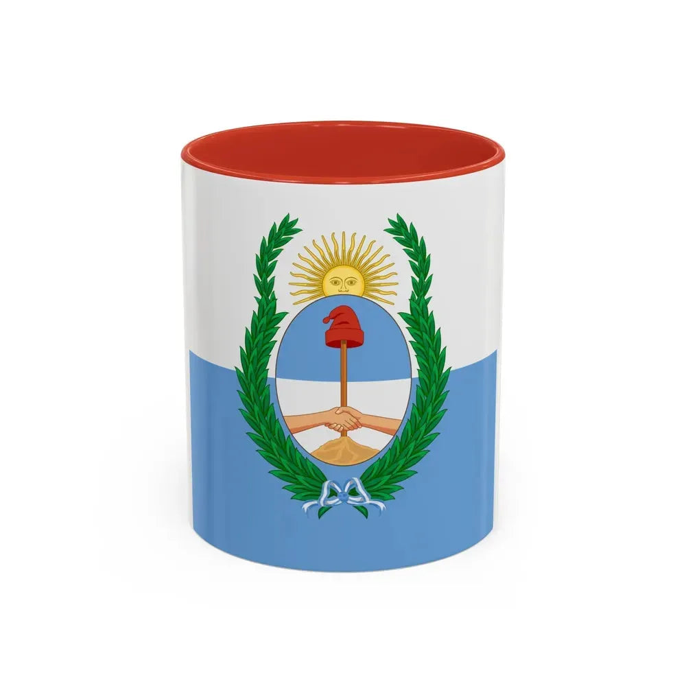 Flag of Mendoza Province Argentina - Accent Coffee Mug 11oz Red - Go Mug Yourself
