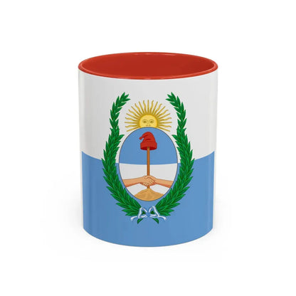 Flag of Mendoza Province Argentina - Accent Coffee Mug 11oz Red - Go Mug Yourself