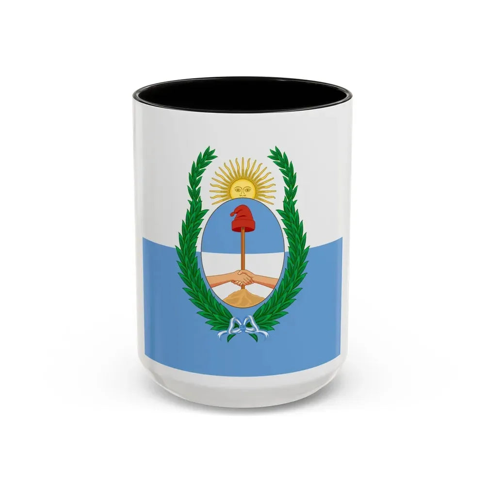 Flag of Mendoza Province Argentina - Accent Coffee Mug 15oz Black - Go Mug Yourself