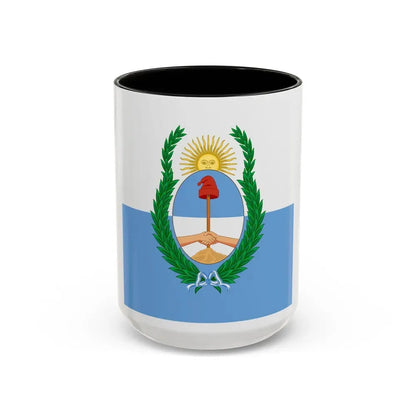 Flag of Mendoza Province Argentina - Accent Coffee Mug 15oz Black - Go Mug Yourself
