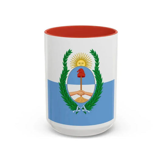 Flag of Mendoza Province Argentina - Accent Coffee Mug 15oz Red - Go Mug Yourself