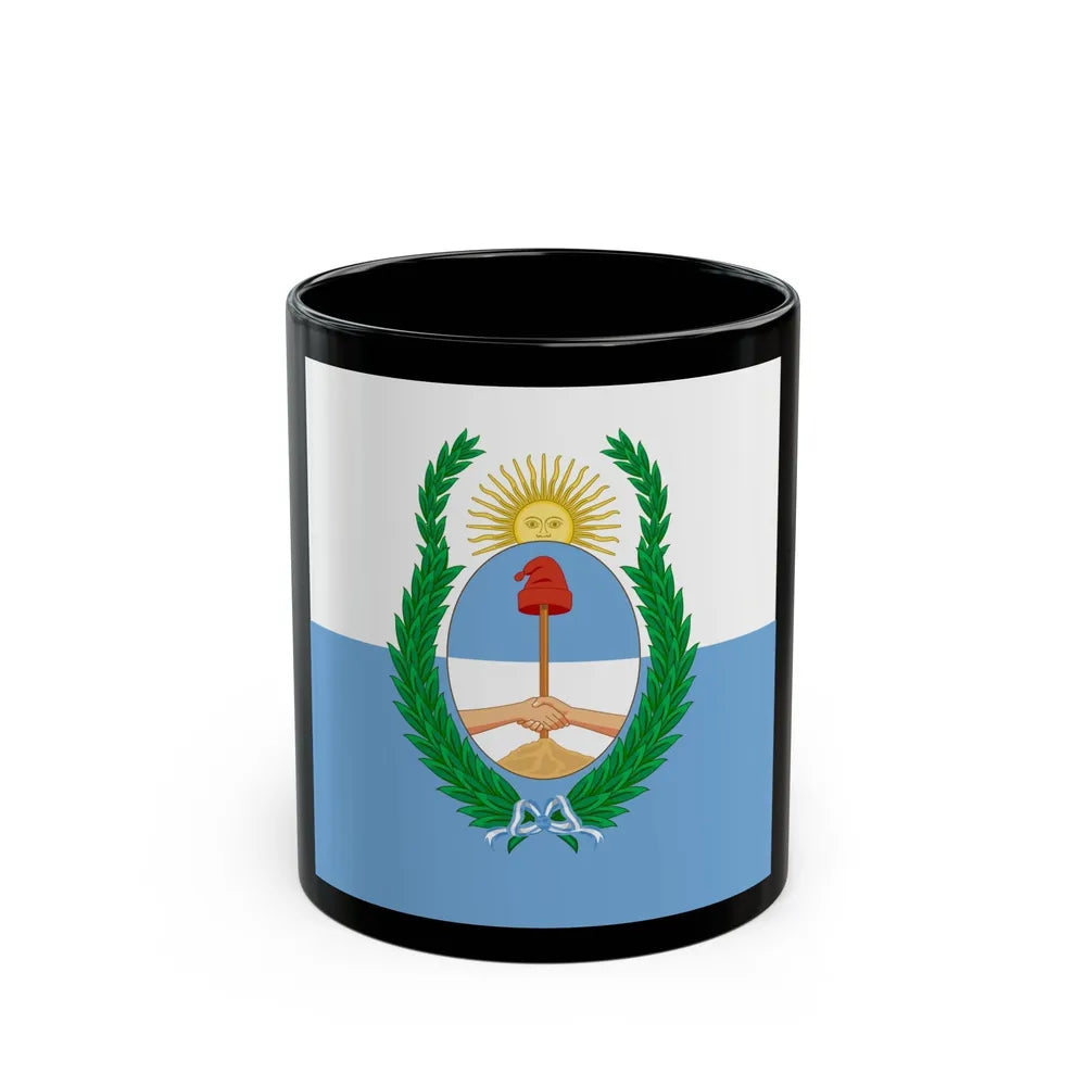 Flag of Mendoza Province Argentina - Black Coffee Mug-11oz-Go Mug Yourself