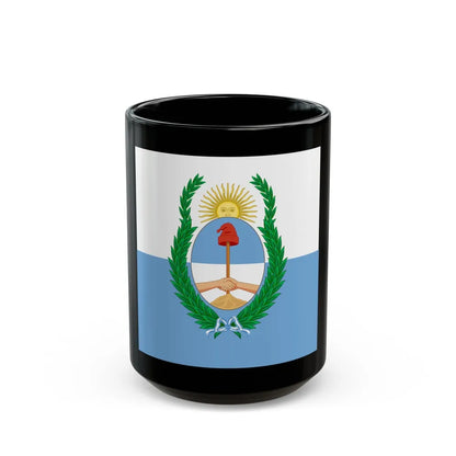 Flag of Mendoza Province Argentina - Black Coffee Mug-15oz-Go Mug Yourself