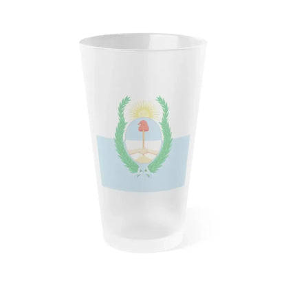 Flag of Mendoza Province Argentina - Frosted Pint Glass 16oz 16oz Frosted - Go Mug Yourself