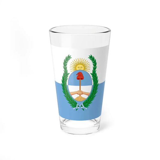 Flag of Mendoza Province Argentina - Pint Glass 16oz 16oz - Go Mug Yourself