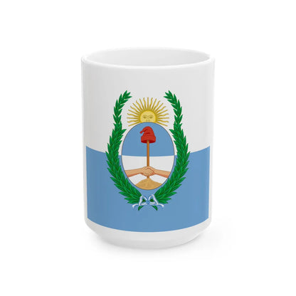 Flag of Mendoza Province Argentina - White Coffee Mug 15oz - Go Mug Yourself