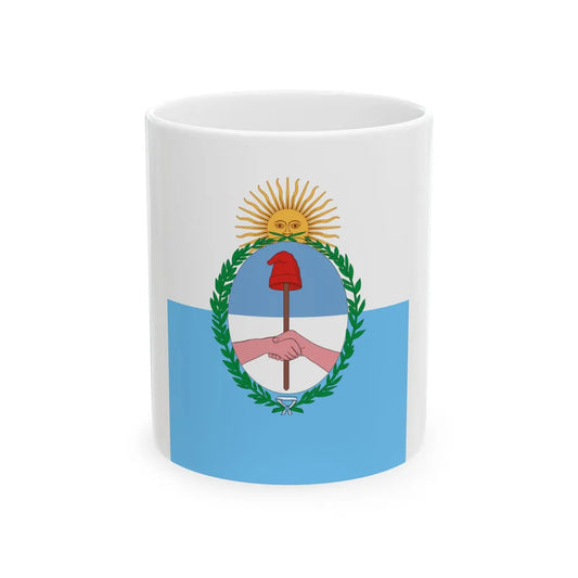 Flag of Mendoza Province Provinces of Argentina (Argentina) White Coffee Mug 11oz - Go Mug Yourself