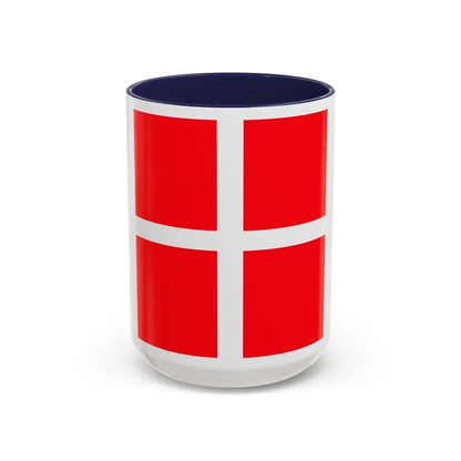 Flag of Mendrisio Switzerland - Accent Coffee Mug 15oz Navy - Go Mug Yourself