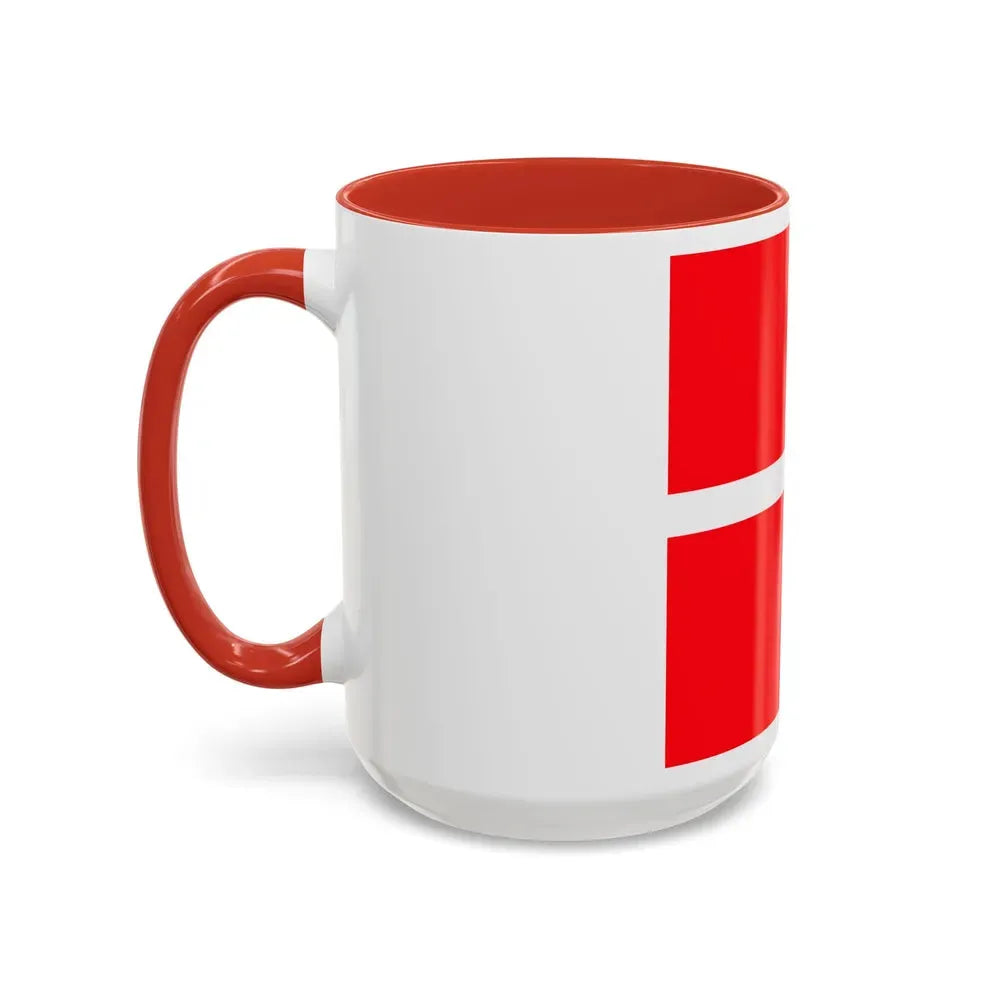 Flag of Mendrisio Switzerland - Accent Coffee Mug - Go Mug Yourself