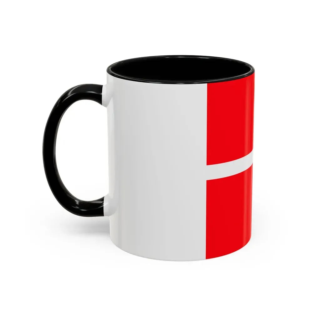 Flag of Mendrisio Switzerland - Accent Coffee Mug - Go Mug Yourself