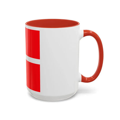 Flag of Mendrisio Switzerland - Accent Coffee Mug - Go Mug Yourself