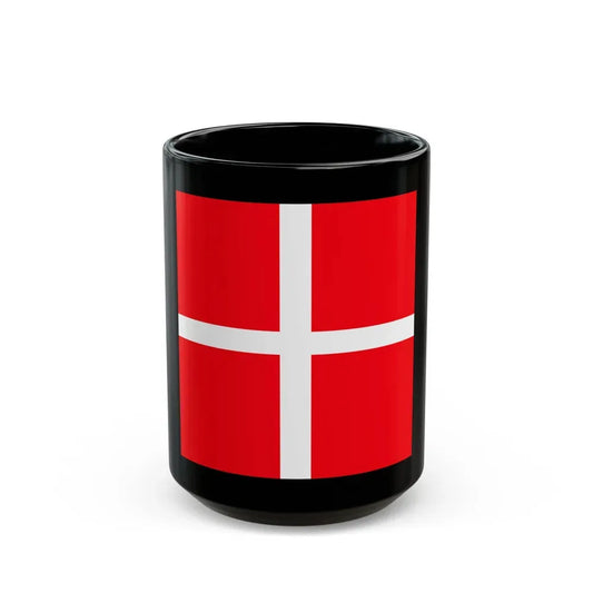 Flag of Mendrisio Switzerland - Black Coffee Mug 15oz - Go Mug Yourself