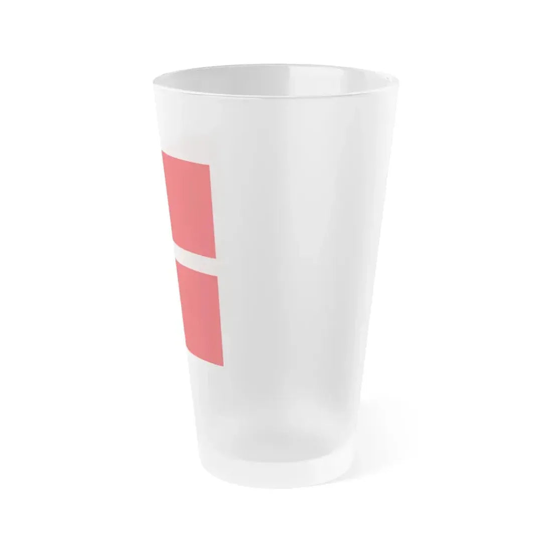 Flag of Mendrisio Switzerland - Frosted Pint Glass 16oz - Go Mug Yourself