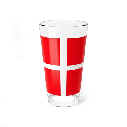 Flag of Mendrisio Switzerland - Pint Glass 16oz 16oz - Go Mug Yourself