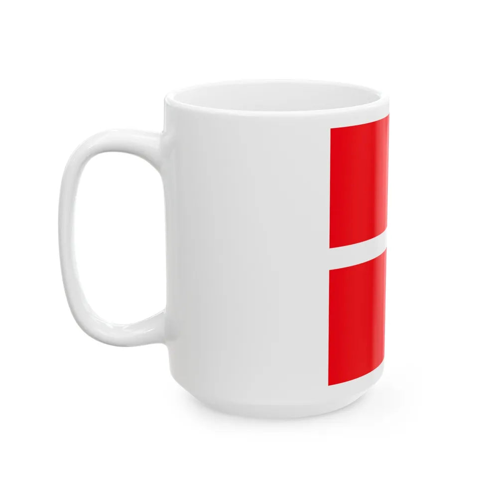 Flag of Mendrisio Switzerland - White Coffee Mug-Go Mug Yourself