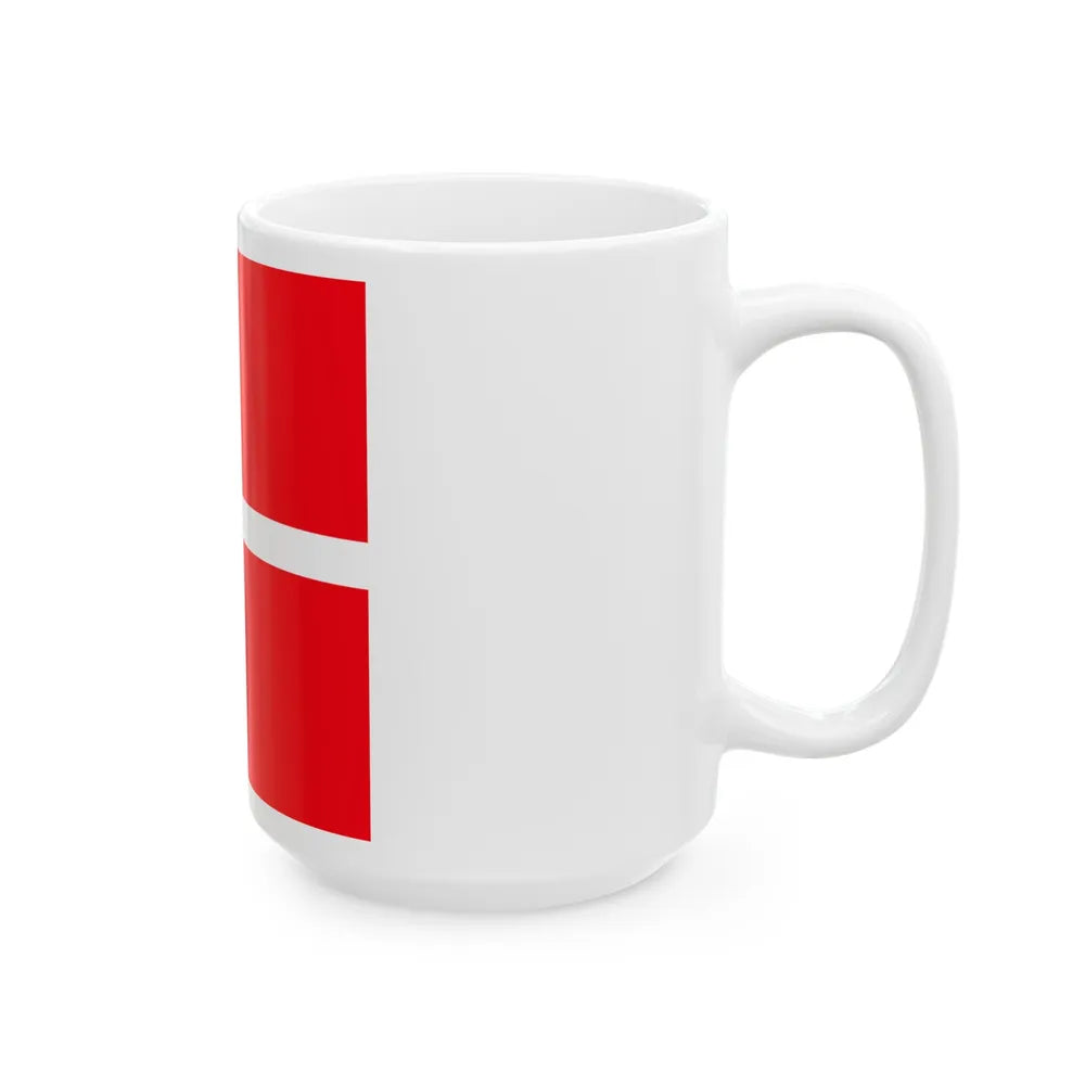 Flag of Mendrisio Switzerland - White Coffee Mug-Go Mug Yourself