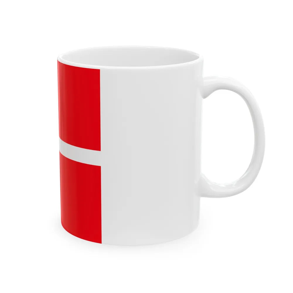 Flag of Mendrisio Switzerland - White Coffee Mug-Go Mug Yourself