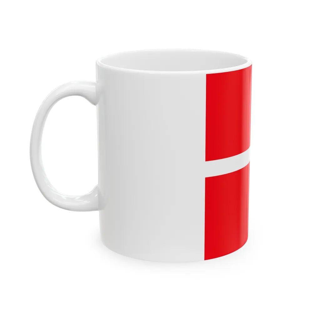 Flag of Mendrisio Switzerland - White Coffee Mug-Go Mug Yourself