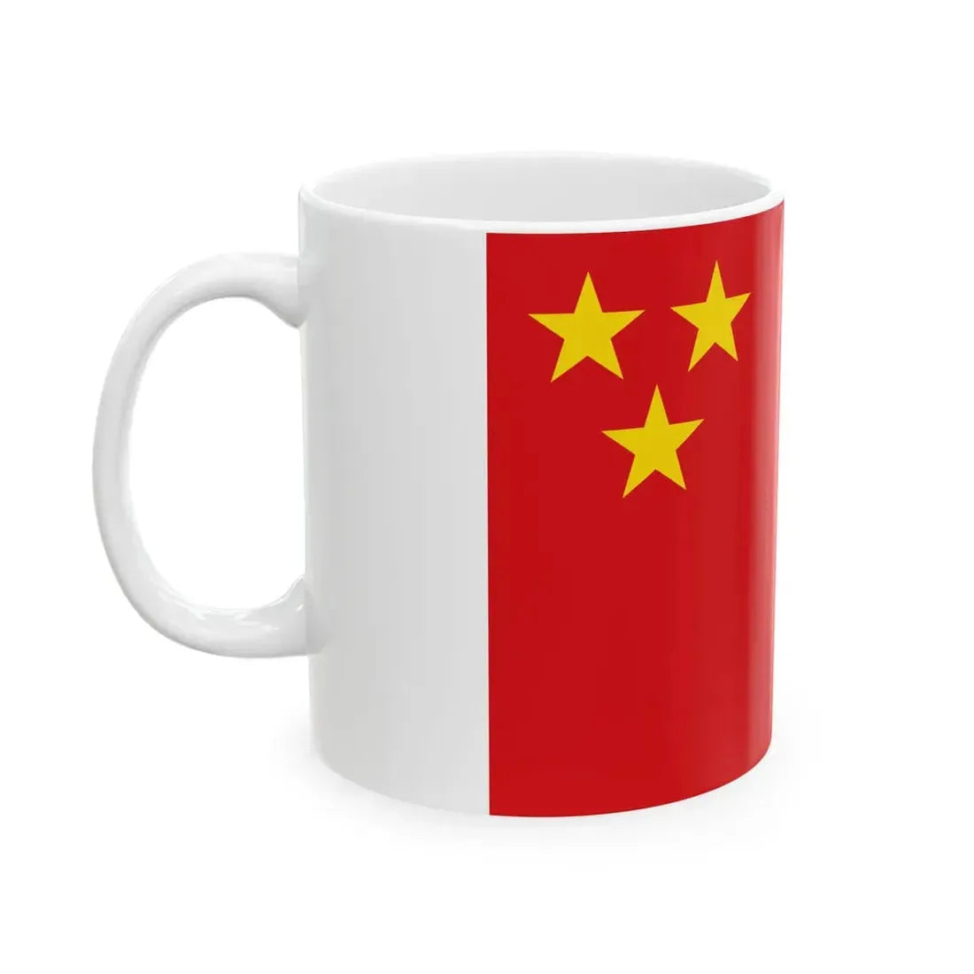Flag of Menen (Belgium) White Coffee Mug - Go Mug Yourself