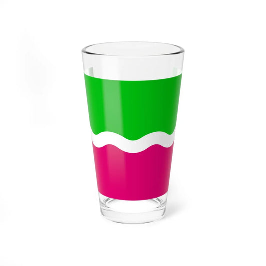 Flag of Menskyi Raion (Ukraine) Pint Glass 16oz 16oz - Go Mug Yourself