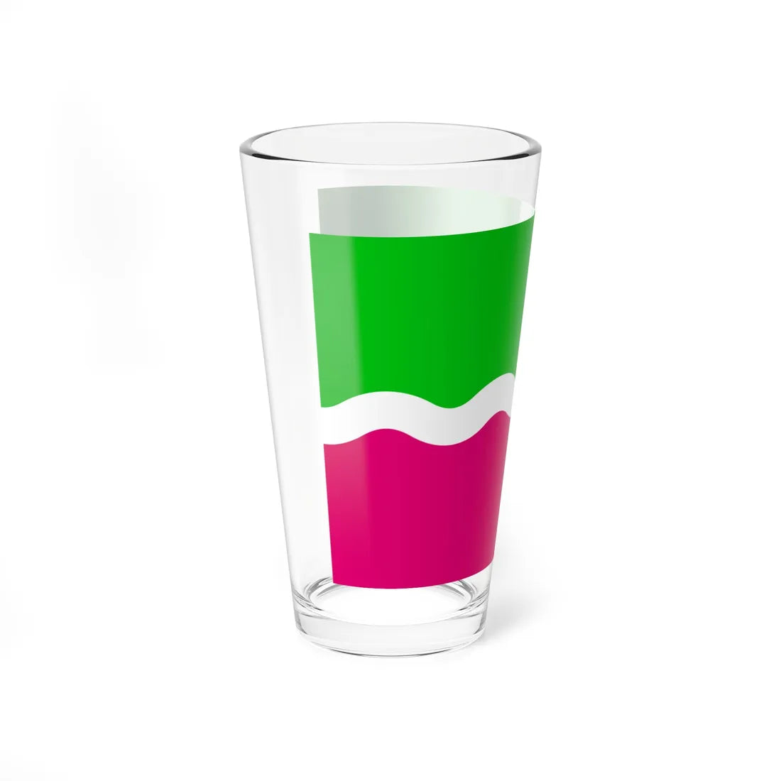 Flag of Menskyi Raion (Ukraine) Pint Glass 16oz - Go Mug Yourself
