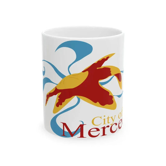 Flag of Merced California (United States) White Coffee Mug 11oz - Go Mug Yourself