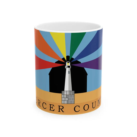 Flag of Mercer County Ohio (United States) White Coffee Mug 11oz - Go Mug Yourself