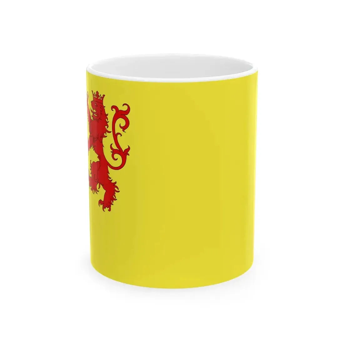 Flag of Merdrignac (Belgium) White Coffee Mug 11oz - Go Mug Yourself