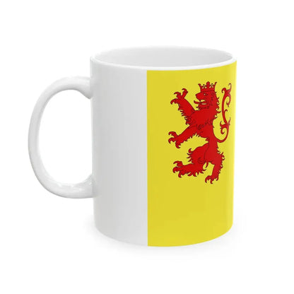 Flag of Merdrignac (Belgium) White Coffee Mug - Go Mug Yourself