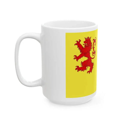 Flag of Merdrignac (Belgium) White Coffee Mug - Go Mug Yourself