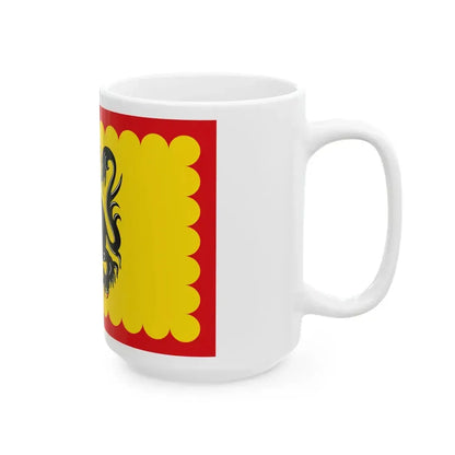 Flag of Merelbeke (Belgium) White Coffee Mug - Go Mug Yourself