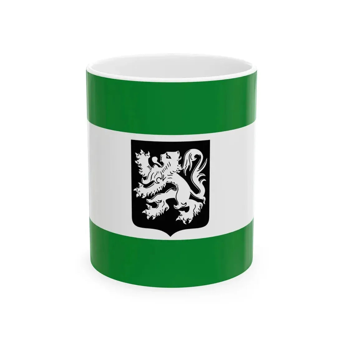 Flag of Merksplas (Belgium) White Coffee Mug 11oz - Go Mug Yourself
