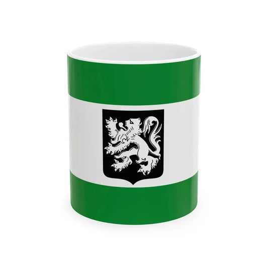 Flag of Merksplas (Belgium) White Coffee Mug 11oz - Go Mug Yourself