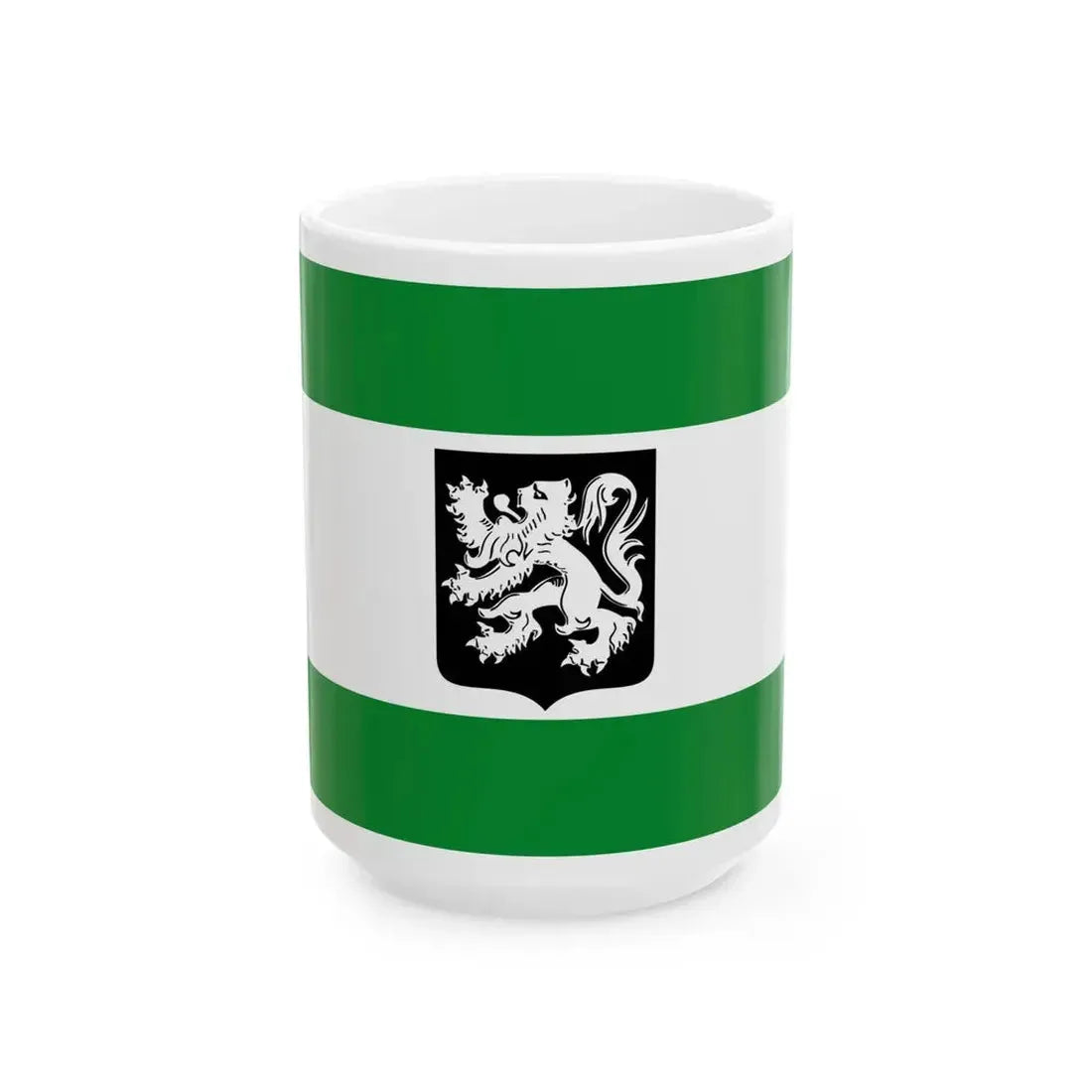 Flag of Merksplas (Belgium) White Coffee Mug 15oz - Go Mug Yourself