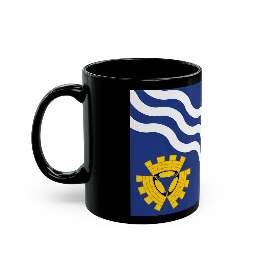 Flag of Merseyside UK - Black Coffee Mug - Go Mug Yourself